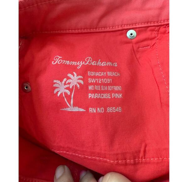 Tommy Bahama Women's Paradise Pink Boracay Beach Ankle Jeans Size 6 X 29 - Picture 6 of 9